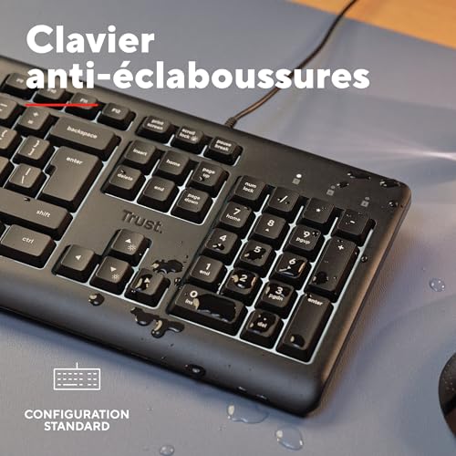 Clavier PC Trust Primo 25869trust – Filaire Rétroéclairé AZERTY - vue 7