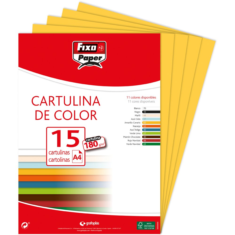 Fixo Paper 11110470 - Pack de 100 – Cartulina blanca A4, 180g — view 85