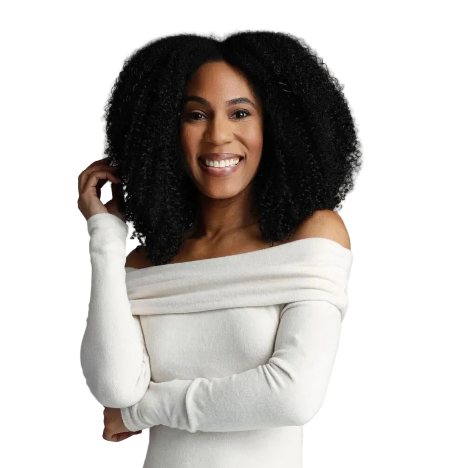 Curlkalon Natural Roots Kinky Curly Clip-in Hair Extension 10 Inch