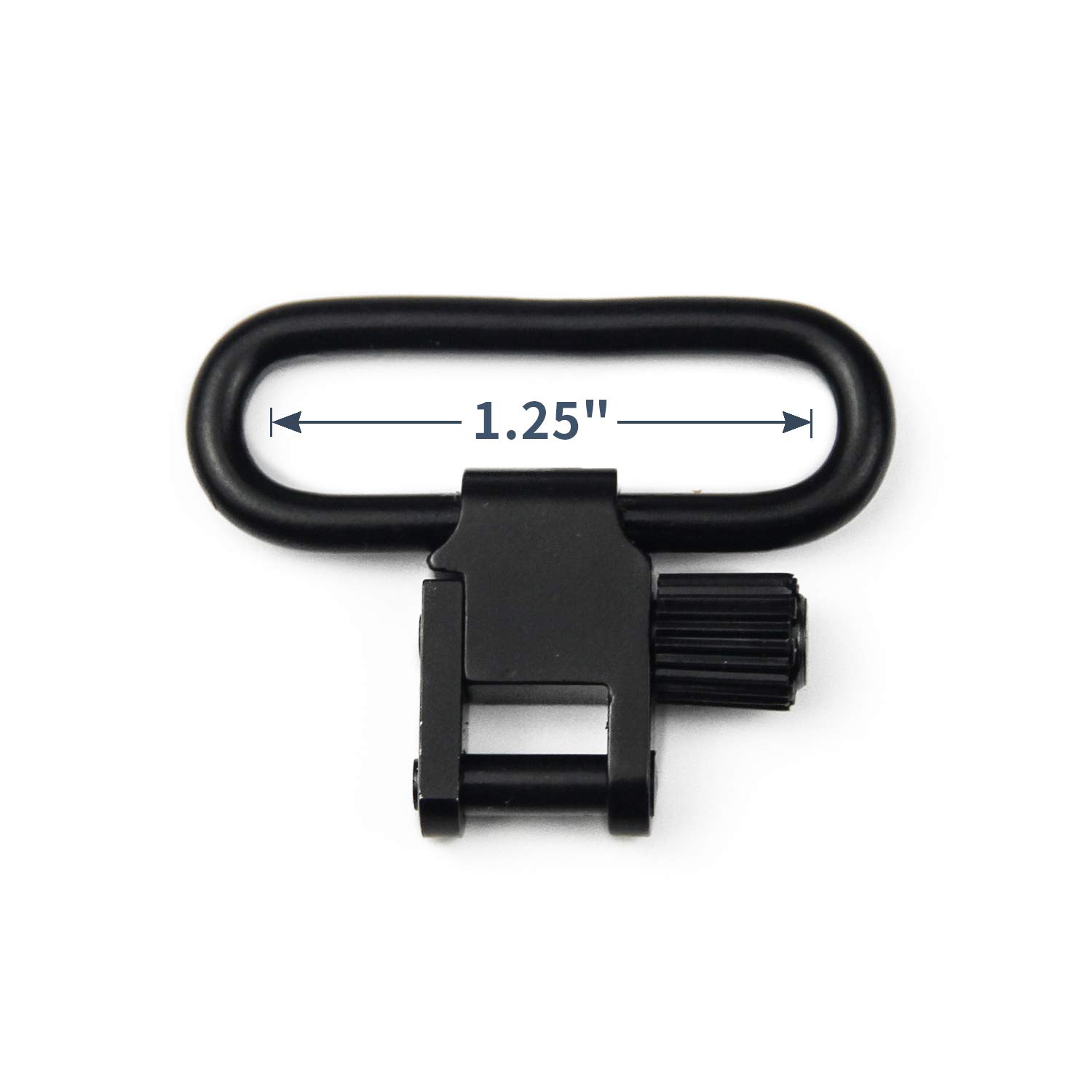 GUGULUZA 2 pezzi 3,2cm sgancio rapido anelli per chinghia, Metallo, Gun Sling Swivel