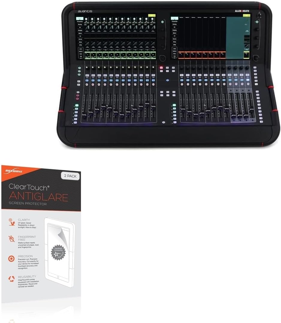 BoxWave Screen Protector Compatible with Allen & Heath Avantis - ClearTouch Anti-Glare (2-Pack), Anti-Fingerprint Matte Film Skin