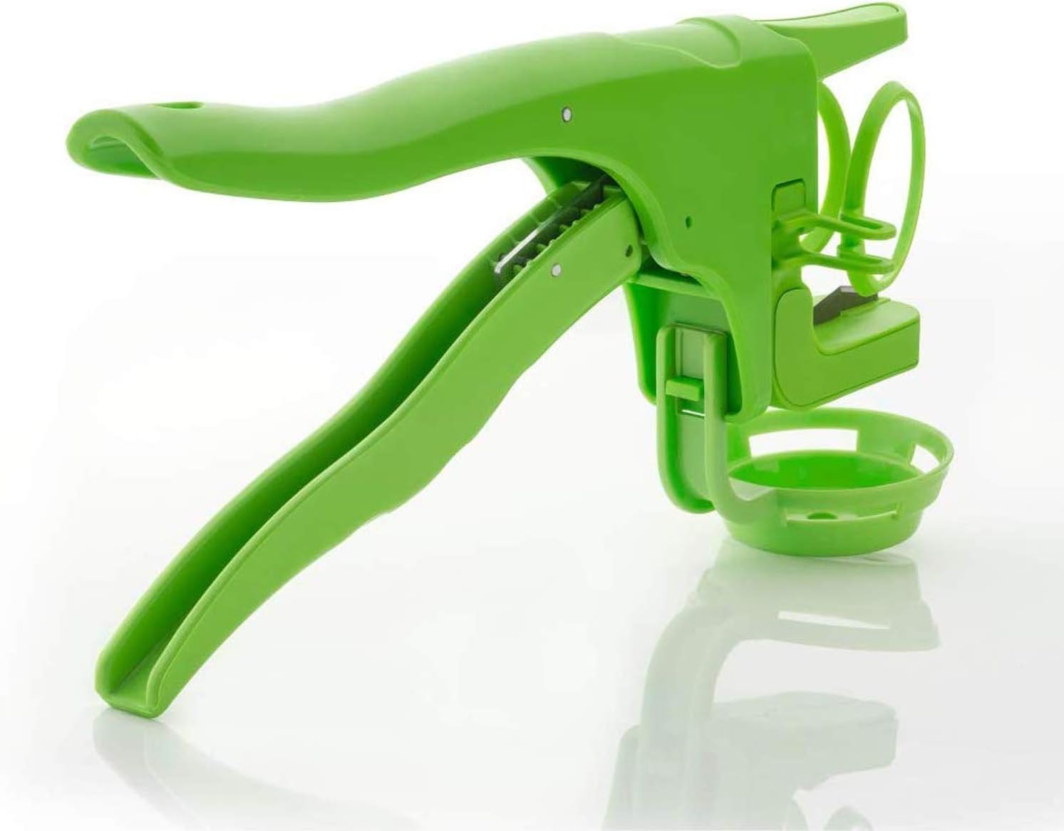 Radhna Plastic Handheld Egg Breaker | Egg Cracker | Egg Opener with Detachable Separator (Green)