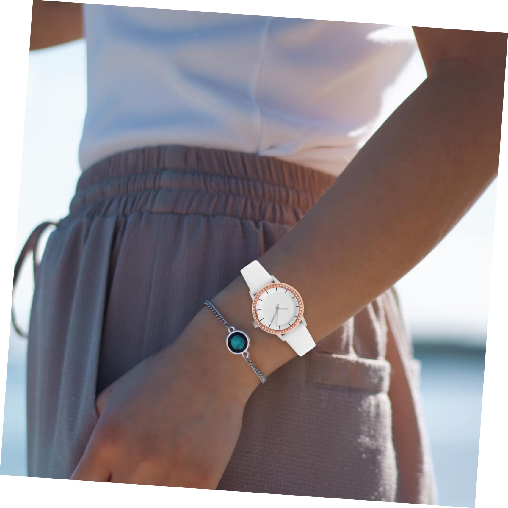 Artibetter 10stücke Uhrenhülle Mit Kristallverzierung Kratzfester Schutz Für Watch Abnehmbares Gehäuse Leicht Und Bequem Und Roségold