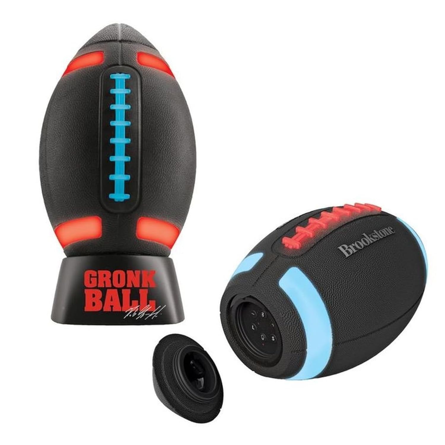 Amazon.com: Brookstone Gronkball - Football Portable Wireless Bluetooth  Speaker : Electronics