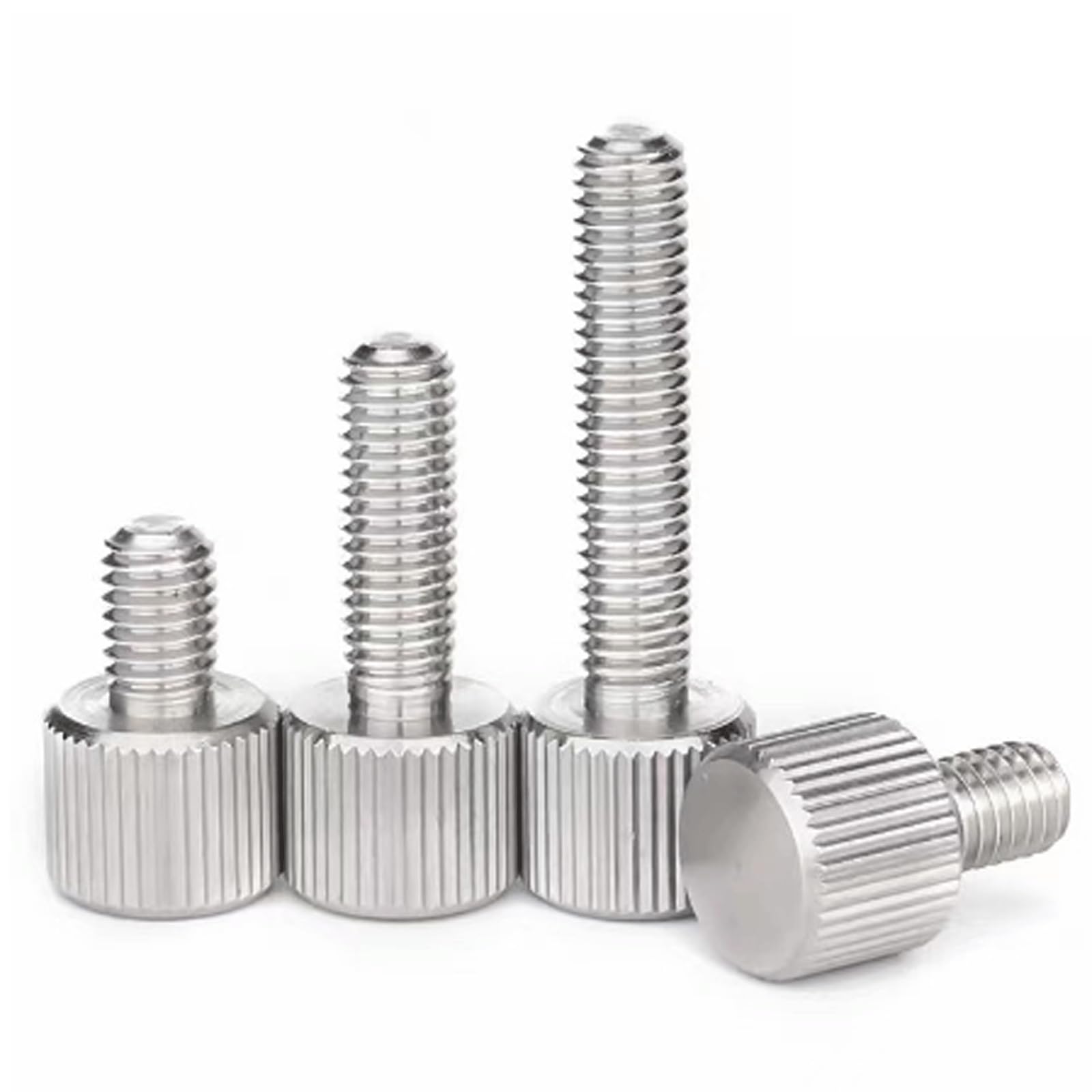 Rändelschrauben M6 25mm 2 Stück - Edelstahl Mit Aluminium Kopf Orange