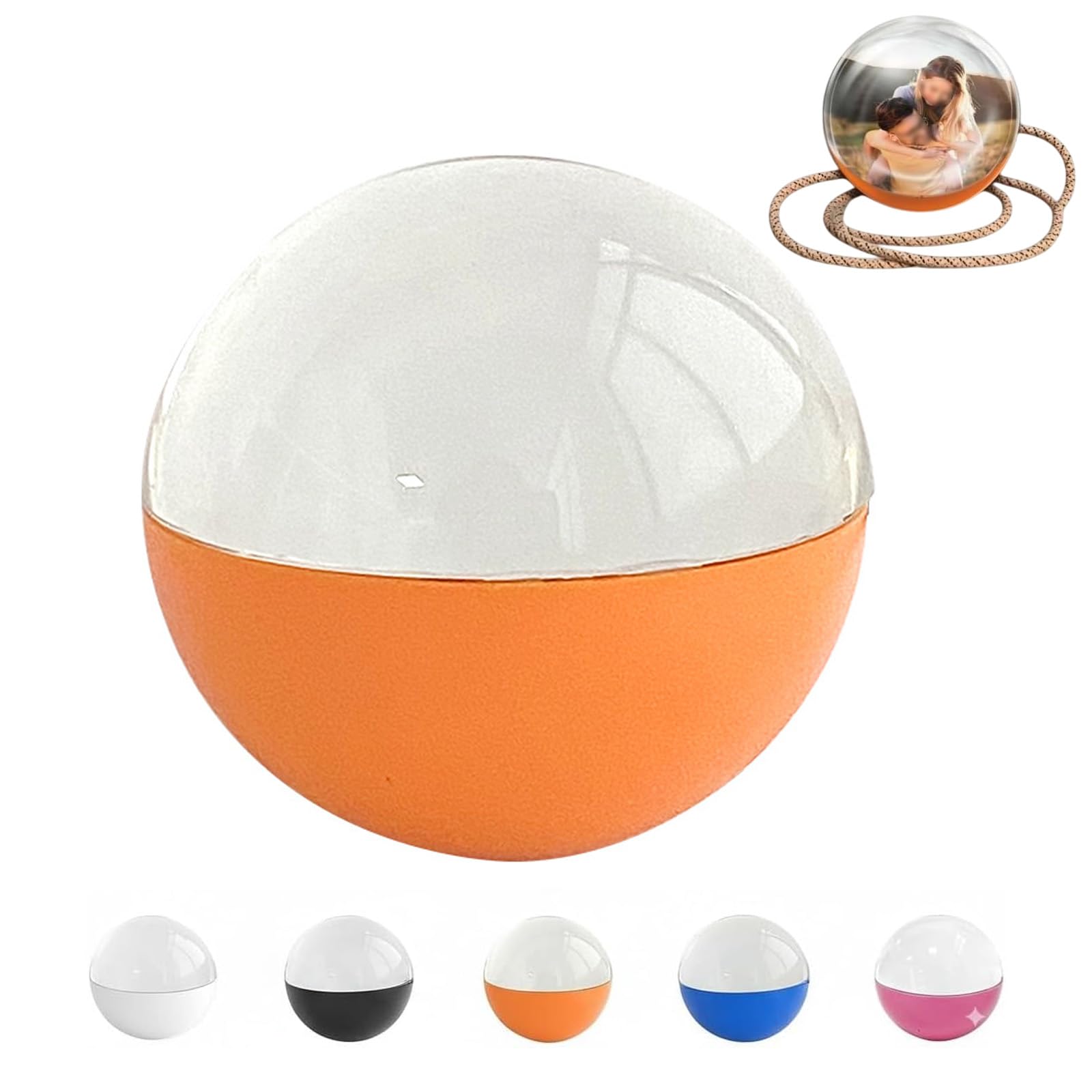 2.7inch Videos and Photo Player Ball With Digital Display,Personalized Custom Digital Photo Video Player,Custom Light-Up Sphere,for Recording Weddings,Birthdays,Anniversaries,or Joyful Mo(Color:Pink)