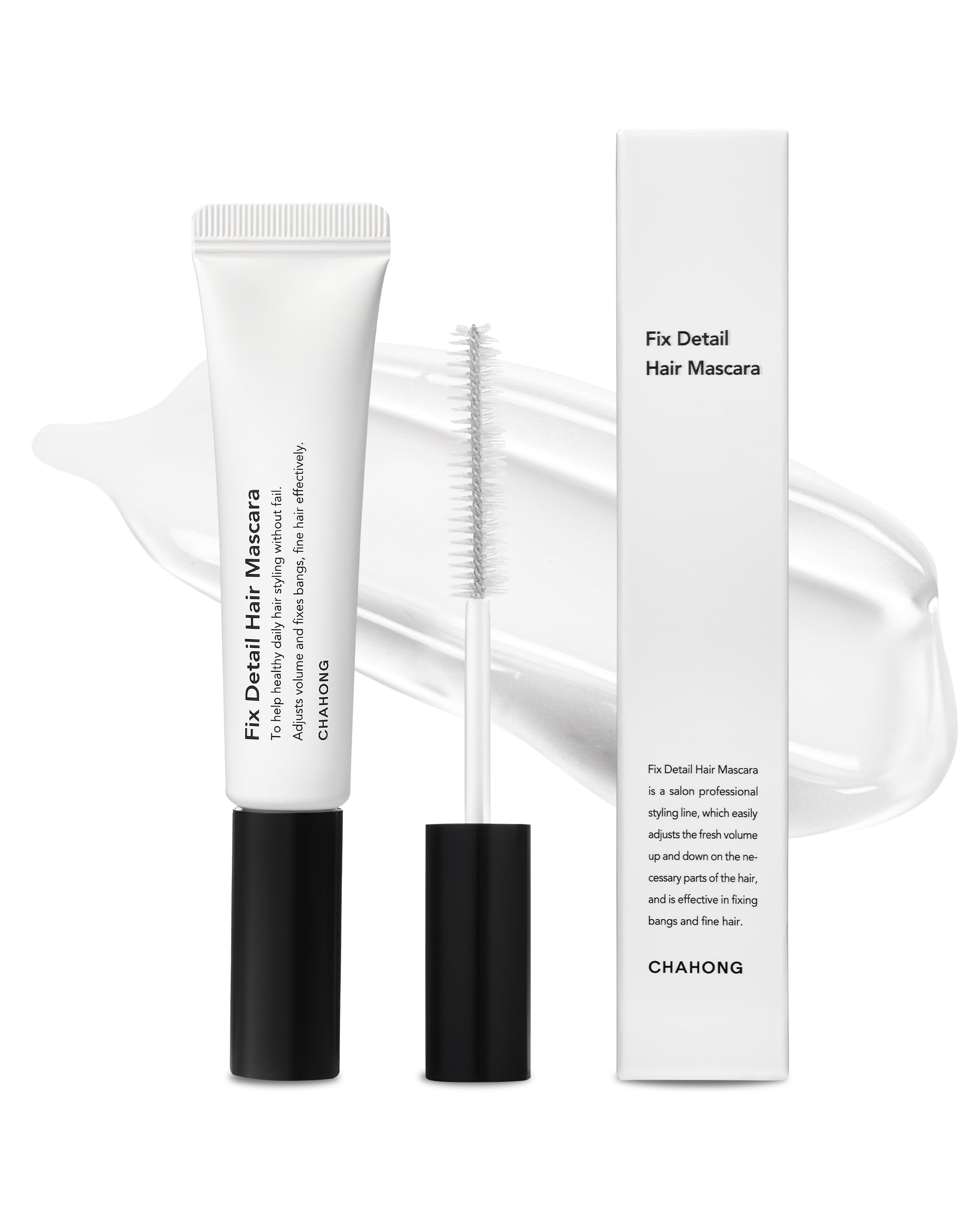 CHAHONG Flyaway Taming Wand, Professional Salon Styling Portable Hair Fix Detail Mascara Gel for Finishing Haris, Non-Greasy Easy Washable,