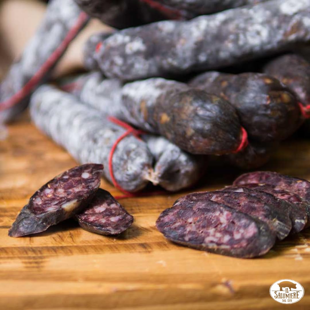 Salsiccette Salamini Stagionate di Fegato Umbre confezione Kg.3 S/V - Salsiccia Norcineria Umbra - Gluten Free - Il Salumiere 1978