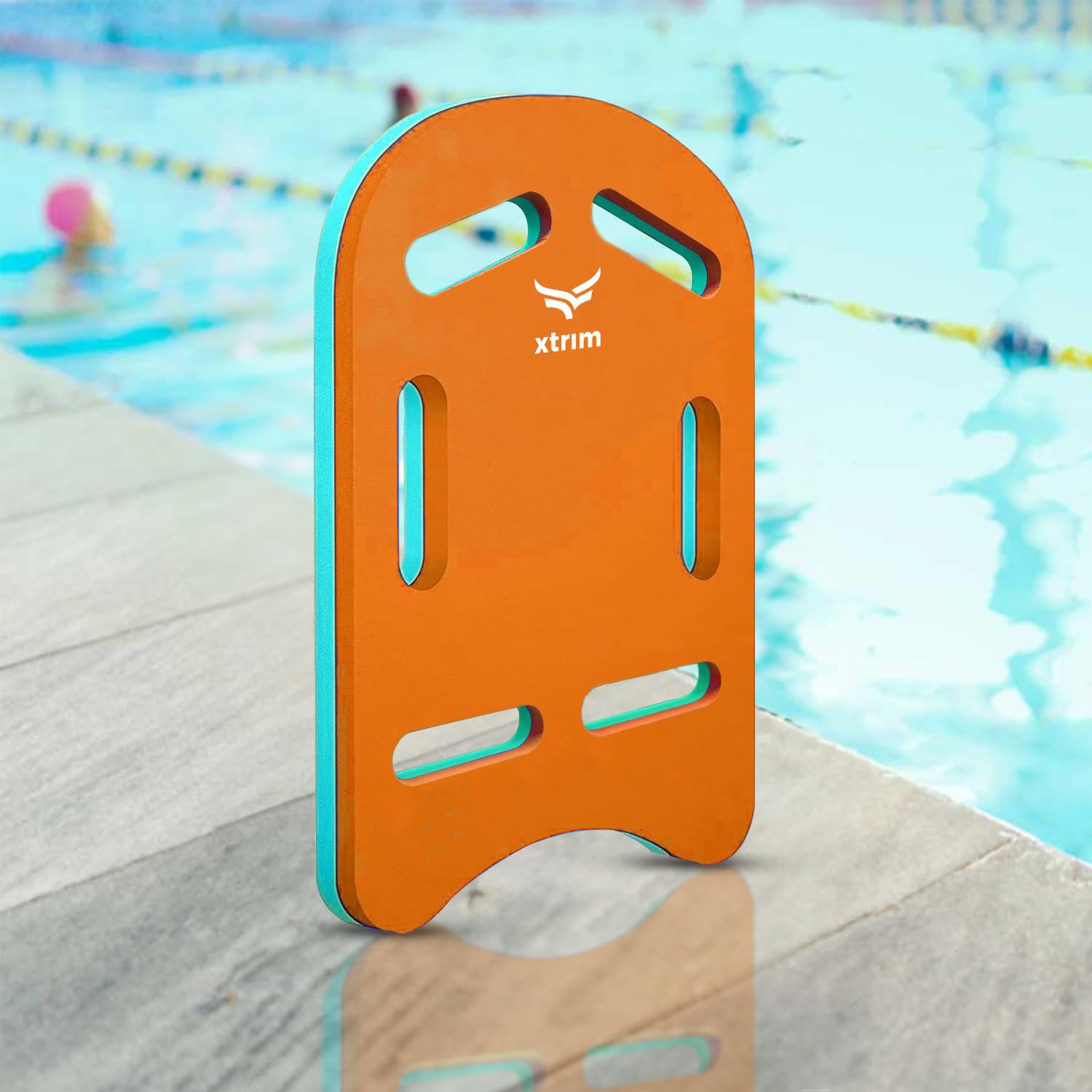 VFK by Xtrim 25mm Extra Thick Swimming Kick Board, Swimming Floater for Adults & Kids, Kickboard for Beginners Training, Swim Float Pad with All Holding Angles, Equipment for Swimmers