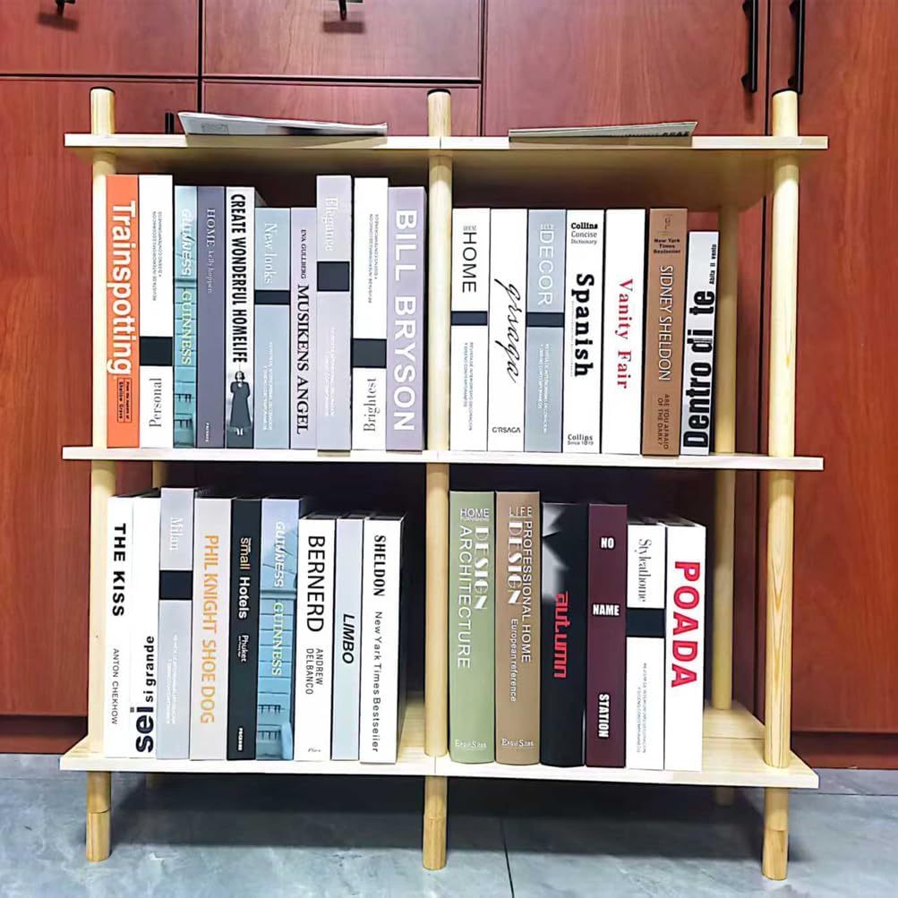 3 Tier Wide End Table, Solid Wood Bedside Night Stand for Small Spaces Corner Coffee Storage Shelf for Office, Living Room, Bedroom