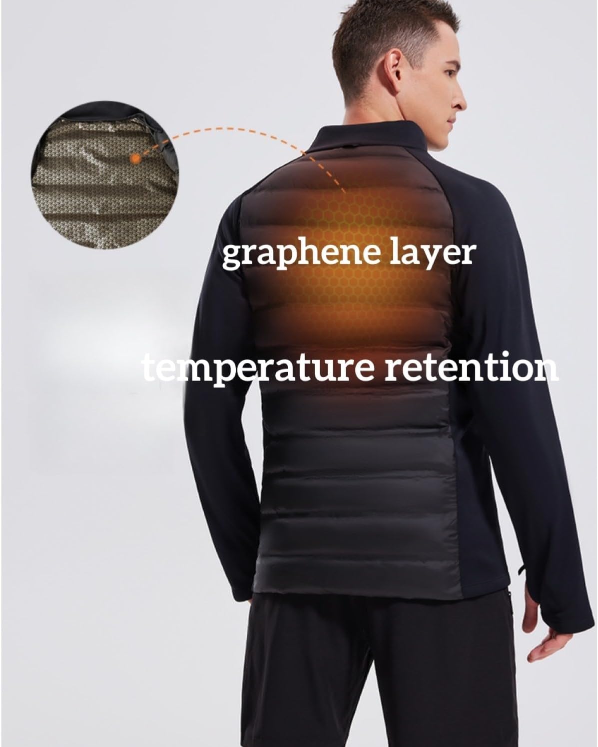 AFZ Mens Lightweight Puffer Jacket 800-Down-Fill Water Resistant Puffy Quilted Winter Duck Down Jackets for Running - Image 5