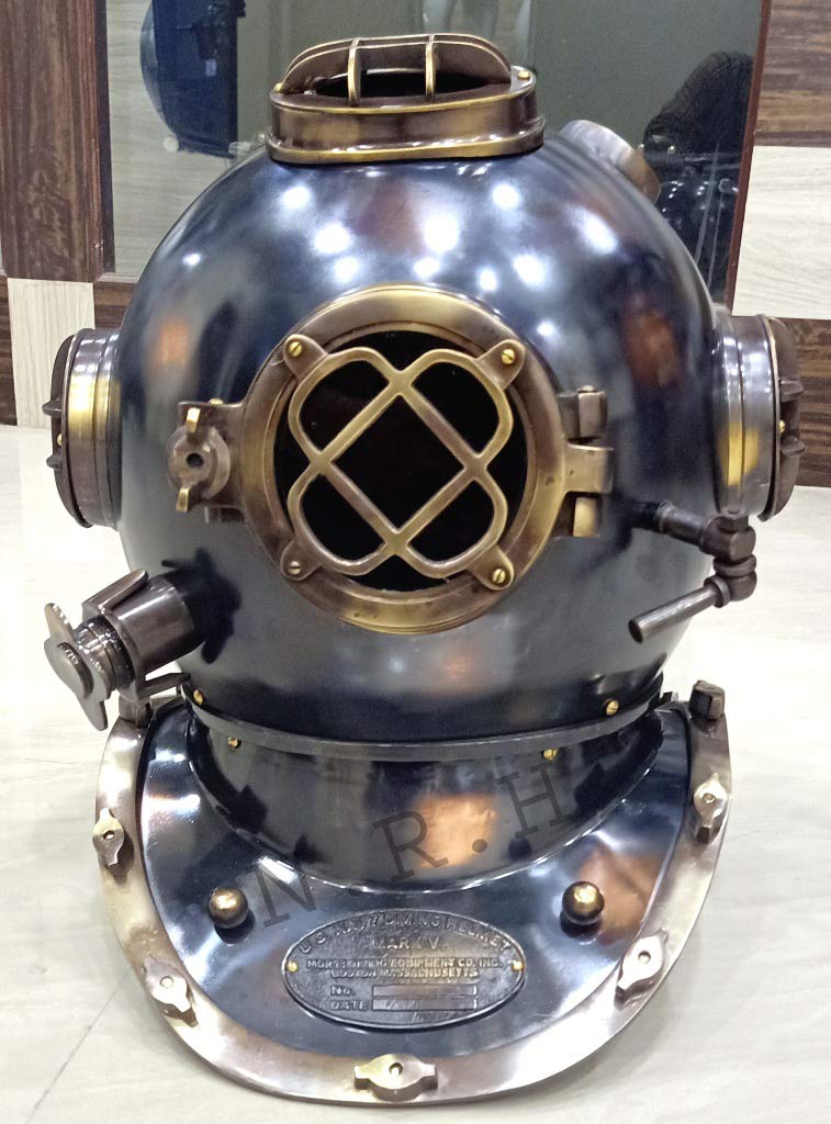 Casco de Buceo con Acabado Antiguo, diseño de Mark V de la Marina de EE. UU