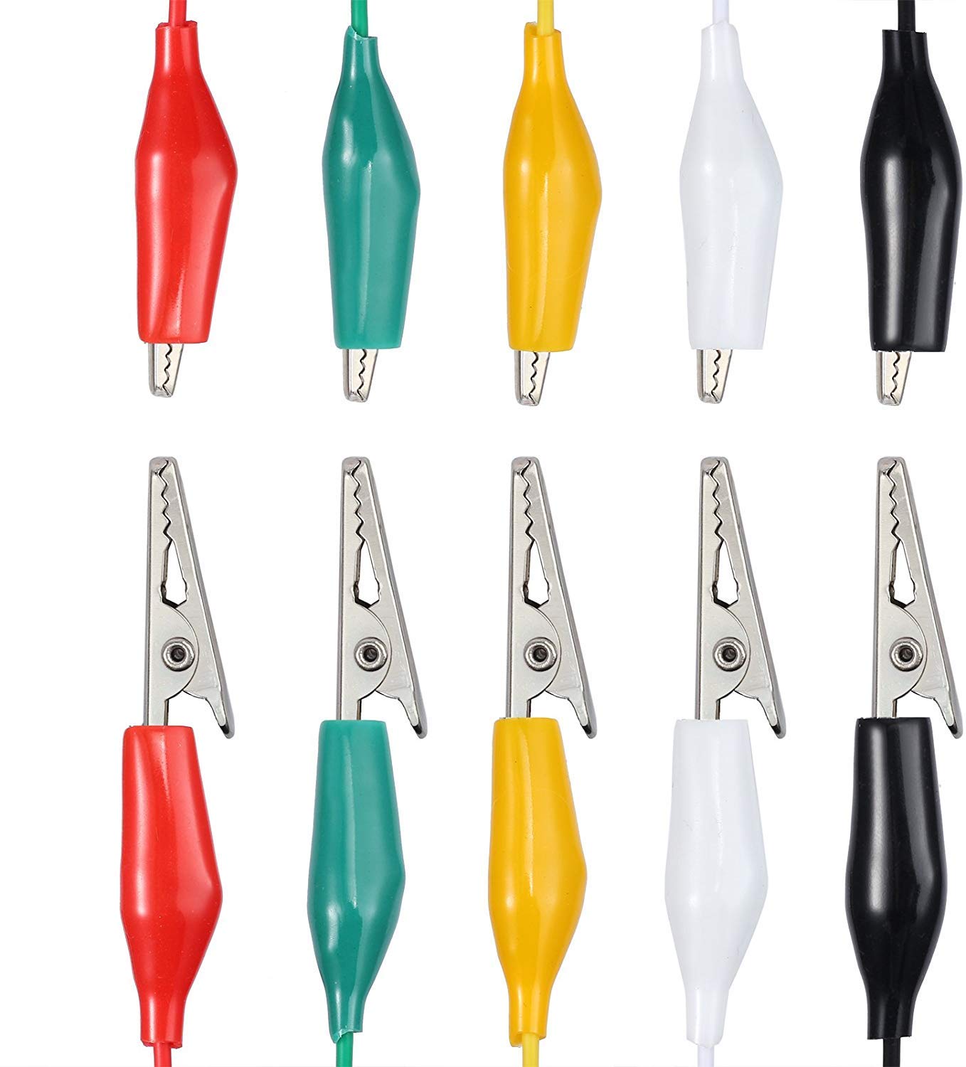 Morsetti A Coccodrillo Elettrici Gebildet - 20 Pezzi Cavi Di Prova Per Circuiti - Foto 7