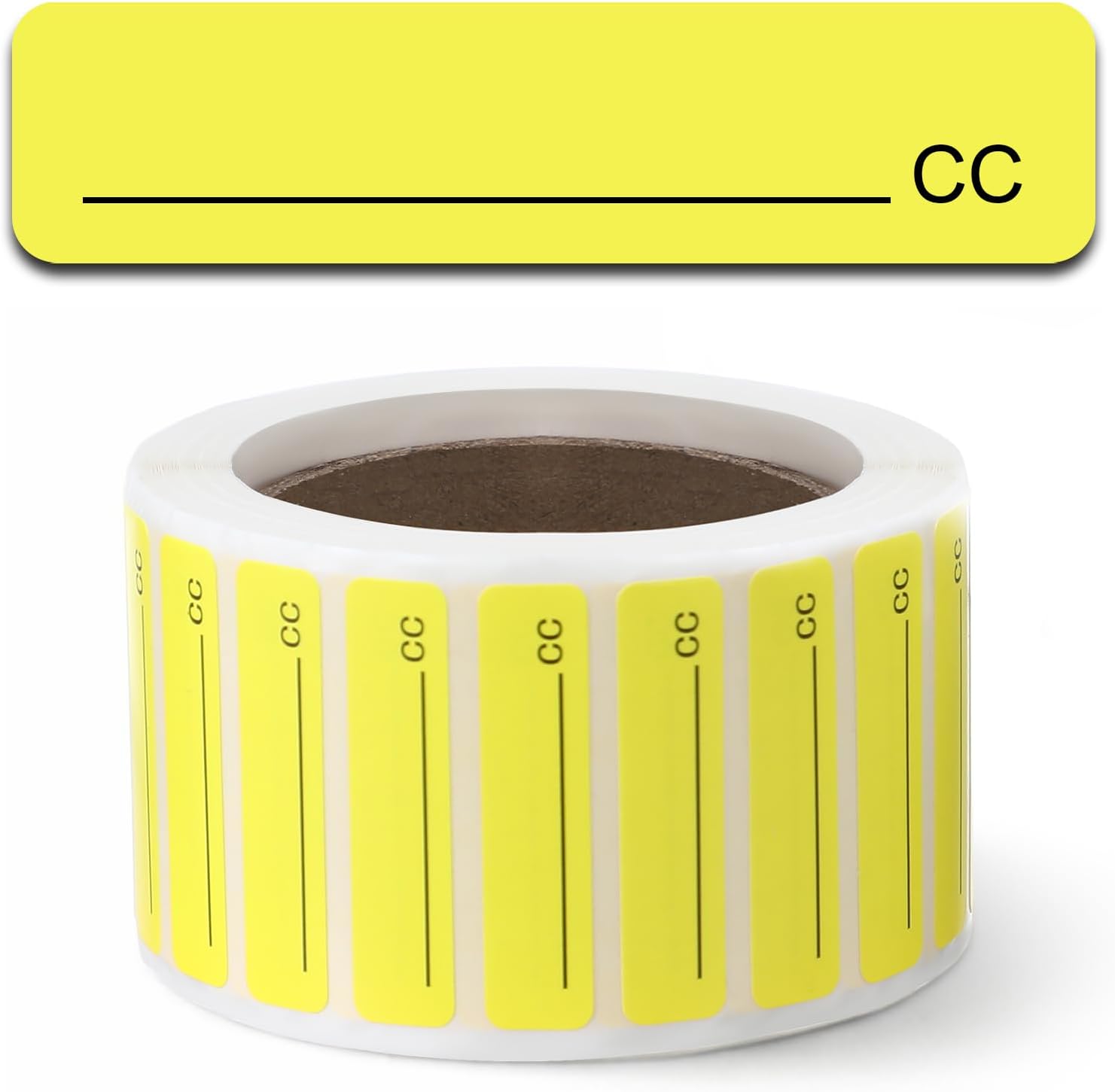 1000 Pcs Veterinary Drug Syringe Label 1.25" W x 5/16" H Roll Medication Labels for Use on Standard Syringes Animal Hospitals, Veterinary Clinics