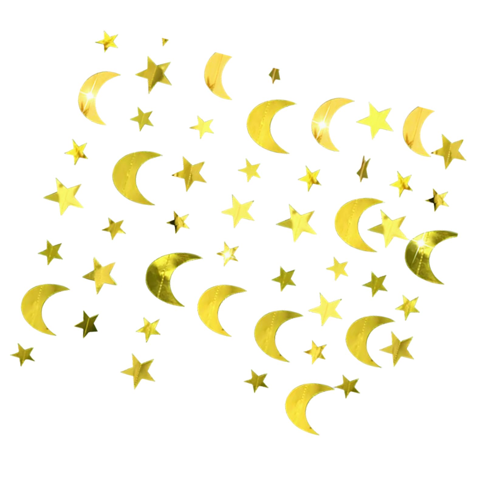 Meiliyizu Star Themed Paper Pennant Glittering Paper Bunting Ornament for Wedding Anniversary Celebration Kids Room Wall Spiritual Theme Deck