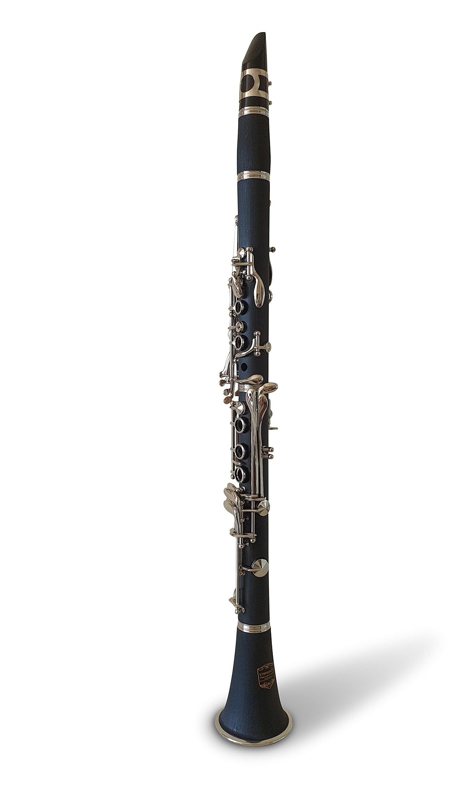 Original SYMPHONIE WESTERWALD Klarinette mit Böhm-System, echt versilbert, inkl. Luxus-Hartschalenkoffer und Zubehör, Neu