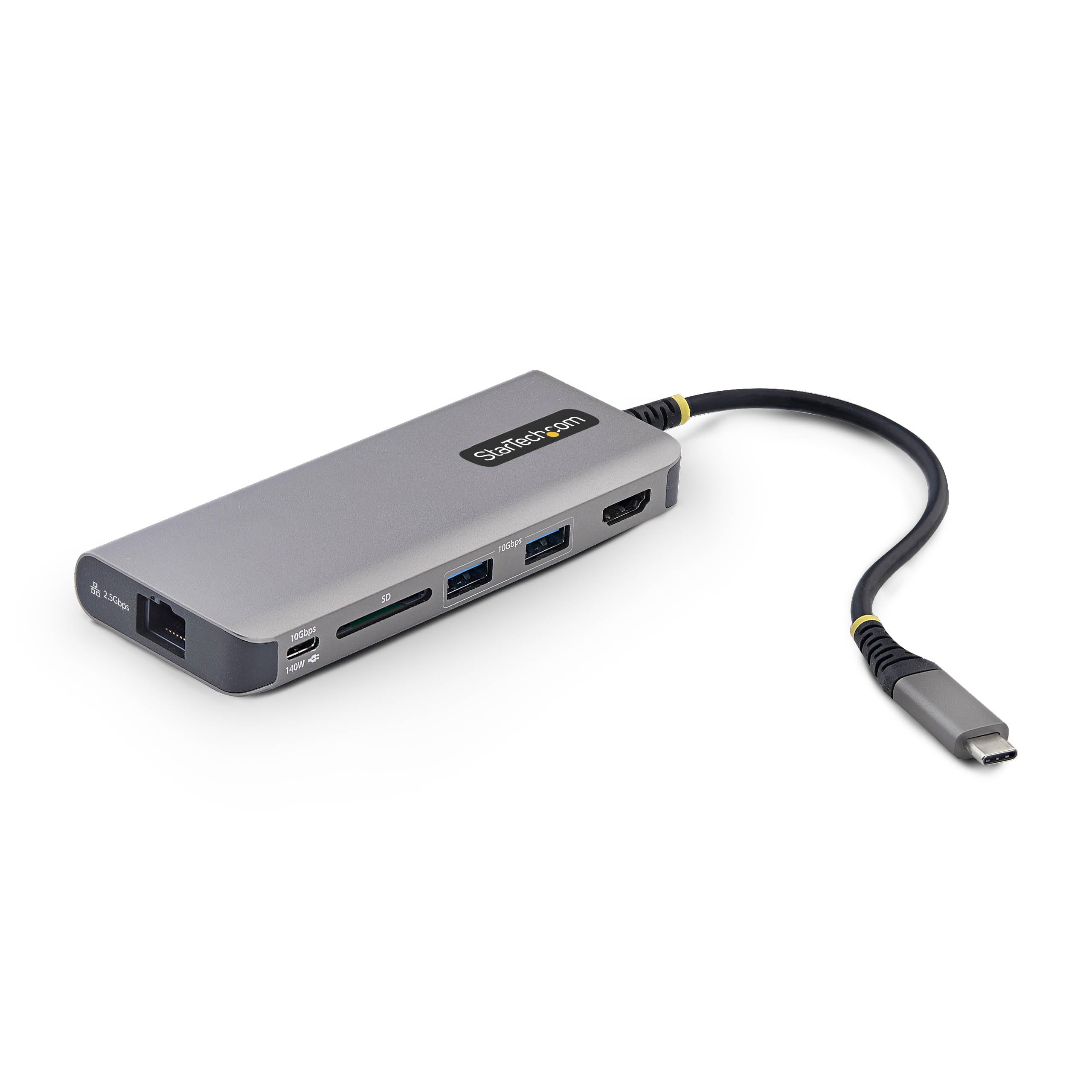 StarTech 6-in-1 USB-C Mini Dock, 4K HDMI, 140W PD, 10Gbps, 2.5GbE, SD | 140W Power Delivery charging, SD slot, Single-adapter mobile workstation, Enterprise-tested, AI-ready laptops-image-15