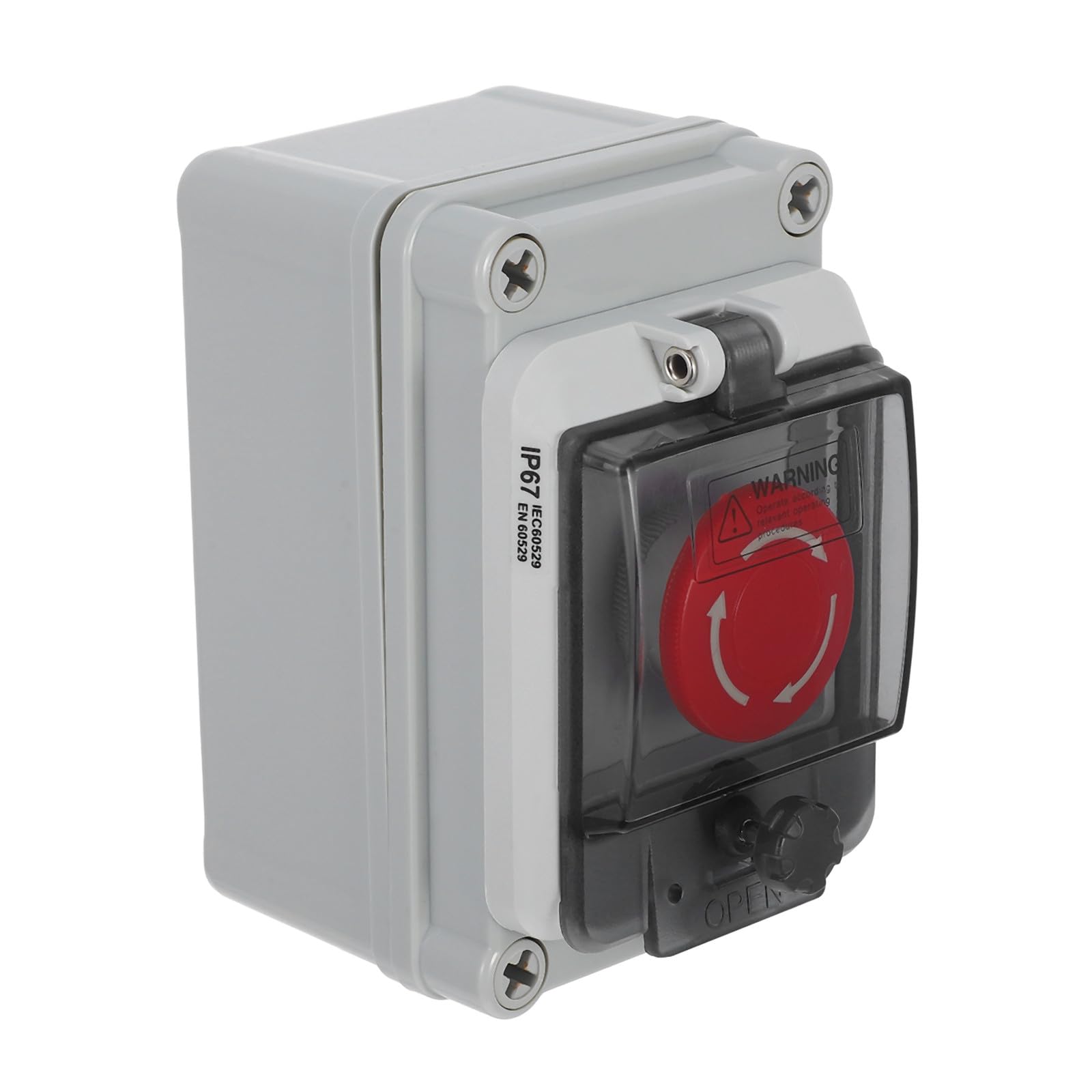 Caja estanca para botón de paro de emergencia para control en lavaderos 8