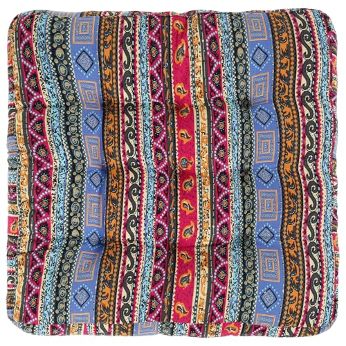 KTZCTPCA Meditation Floor Pillow, Bohemian Meditation Cushion Meditation Mat, Large Pillows Seating for Adults, Tufted Corduroy Floor Cushion Indian Floor Pillows for Tatami Living Room (A)