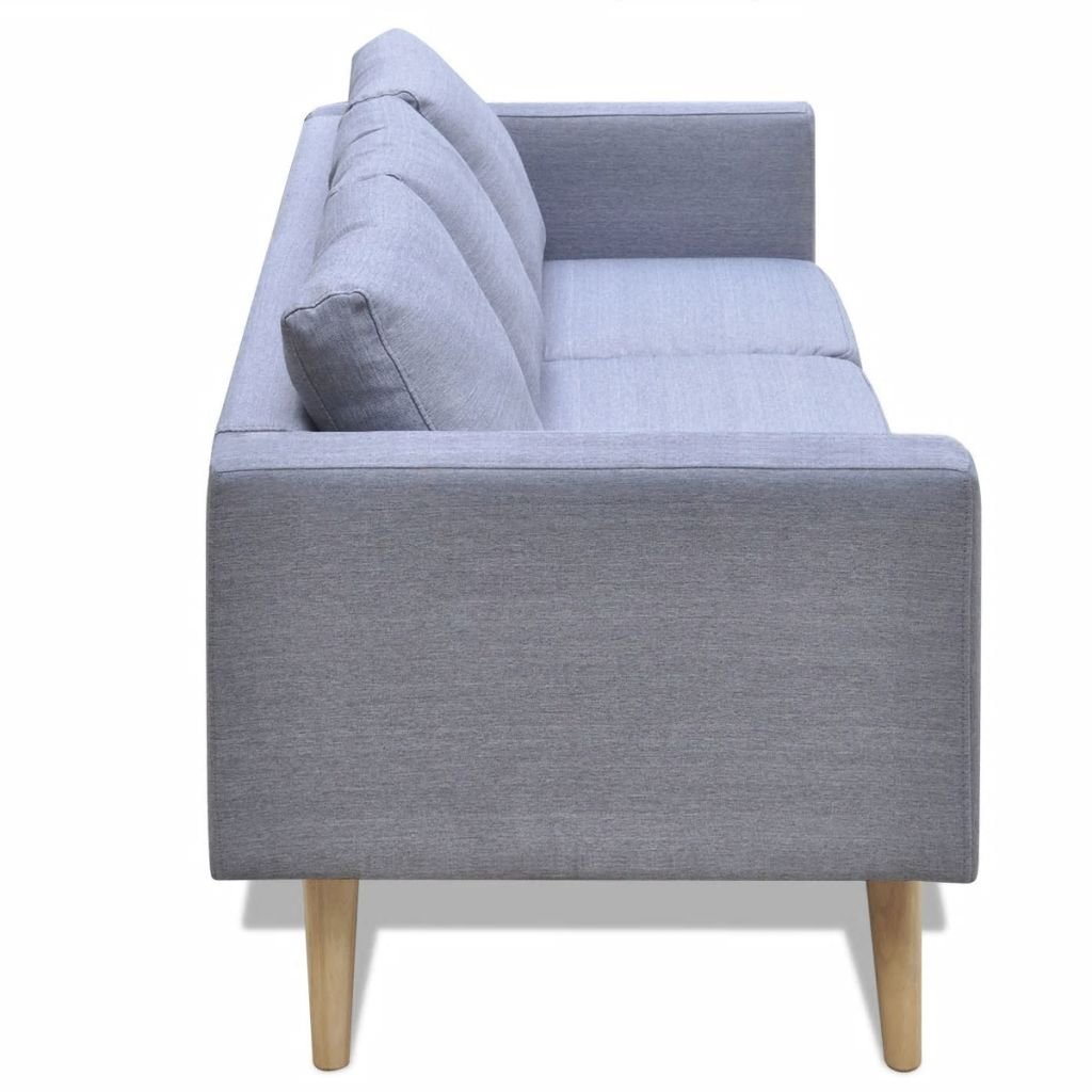 Gecheer Divano a 3 Posti,Divano Letto 3 Posti,Divano Imbottito,Divanetto Moderno,Divanetto imbottito,Divani da Soggiorno,Divano 3 Posti Moderno,Divano in Tessuto,Grigio Chiaro