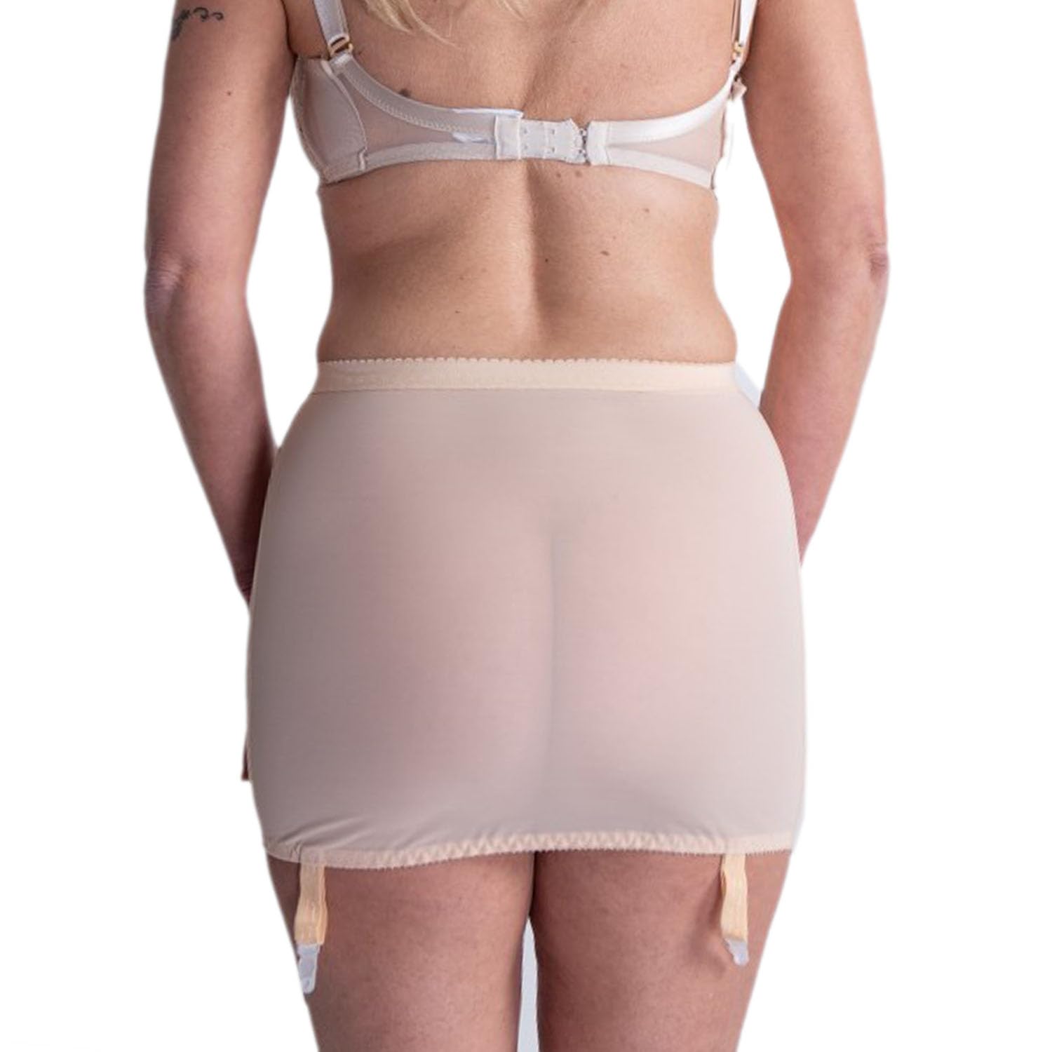 Guaina Donna con Reggicalze in Elastico Contenitivo Rinforzo Addome in Cotone Modellante e Contenitiva