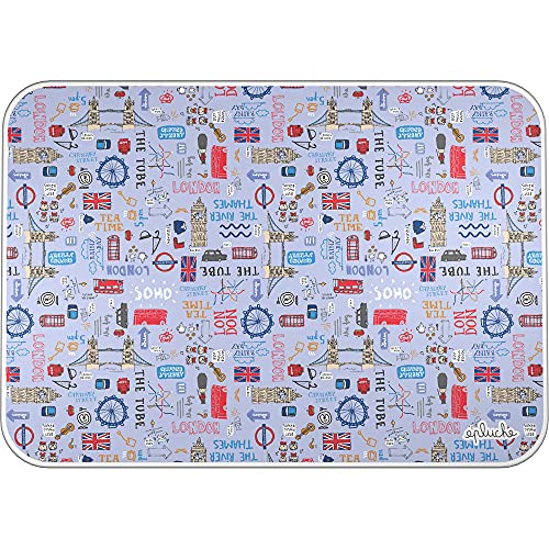 Grafoplás 9252627. Vade Escolar para Proteger Escritorio, PVC, Colección Epluche, Londres, 47x33cm