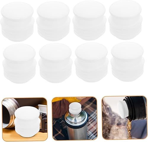 Miniatura 6 de Zerodeko 40 Pcs Bottle Stopper Accessories Flask Water Bottles Vacumm Sealer Kettle Plug Plastic Water Bottles Water Bottle Stoppers Termos White