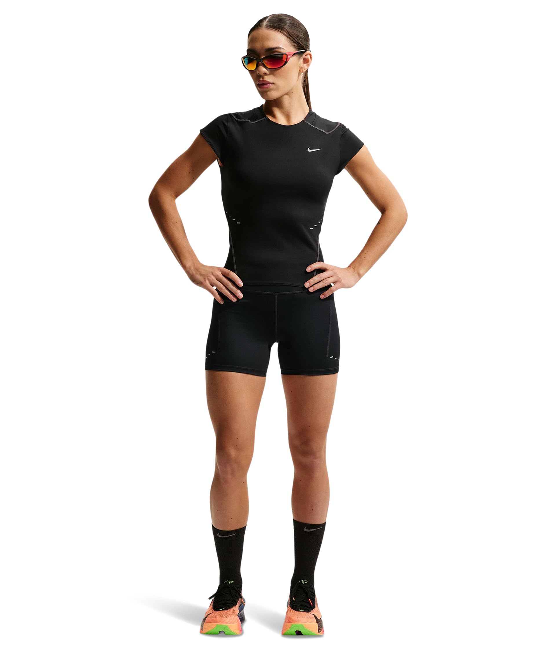 Nike W NK DF Swift HR 4in Short - Shorts - Shorts - Femme
