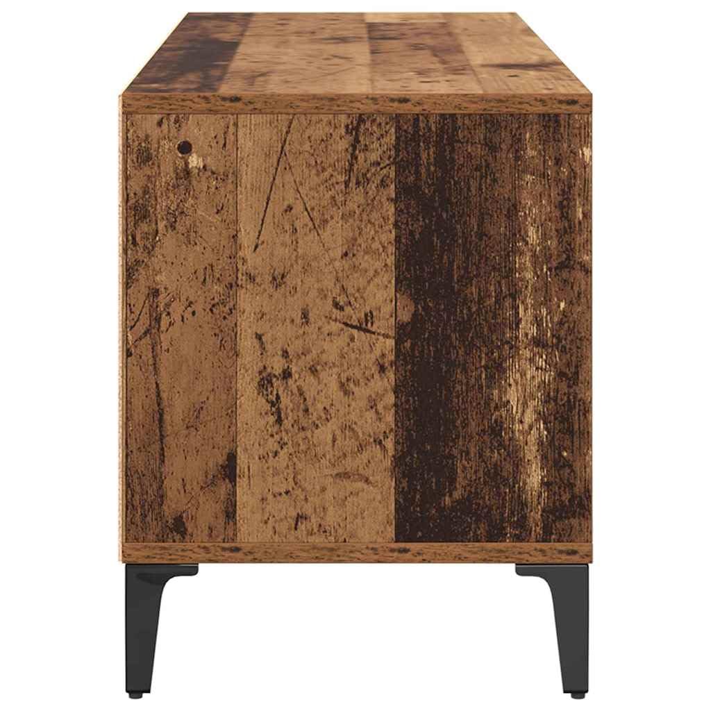 vidaXL Mobile TV con cassetto Legno vecchio 100 x 34,5 x 44,5 cm