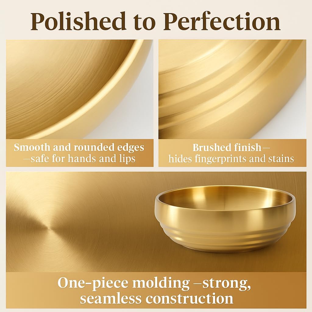 7.4 Inch Gold Decorative Bowl, Key Bowl for Entryway Table, Purse Bowl