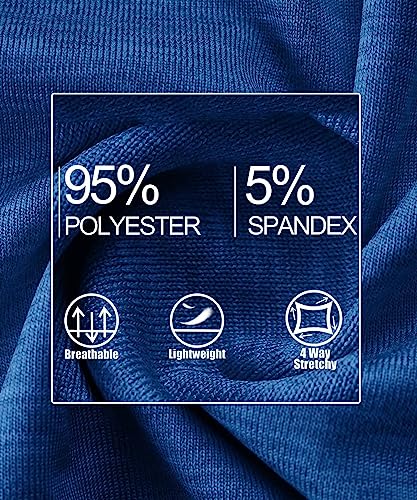MAGCOMSEN Damen Kurzarm Poloshirts Quick Dry Golfshirts Sport Polo Funktionsshirts Tennis Sommershirt Frauen Klassisch Polohemd Leicht Jogging Shirt für Gym Outdoor Mittelblau XL