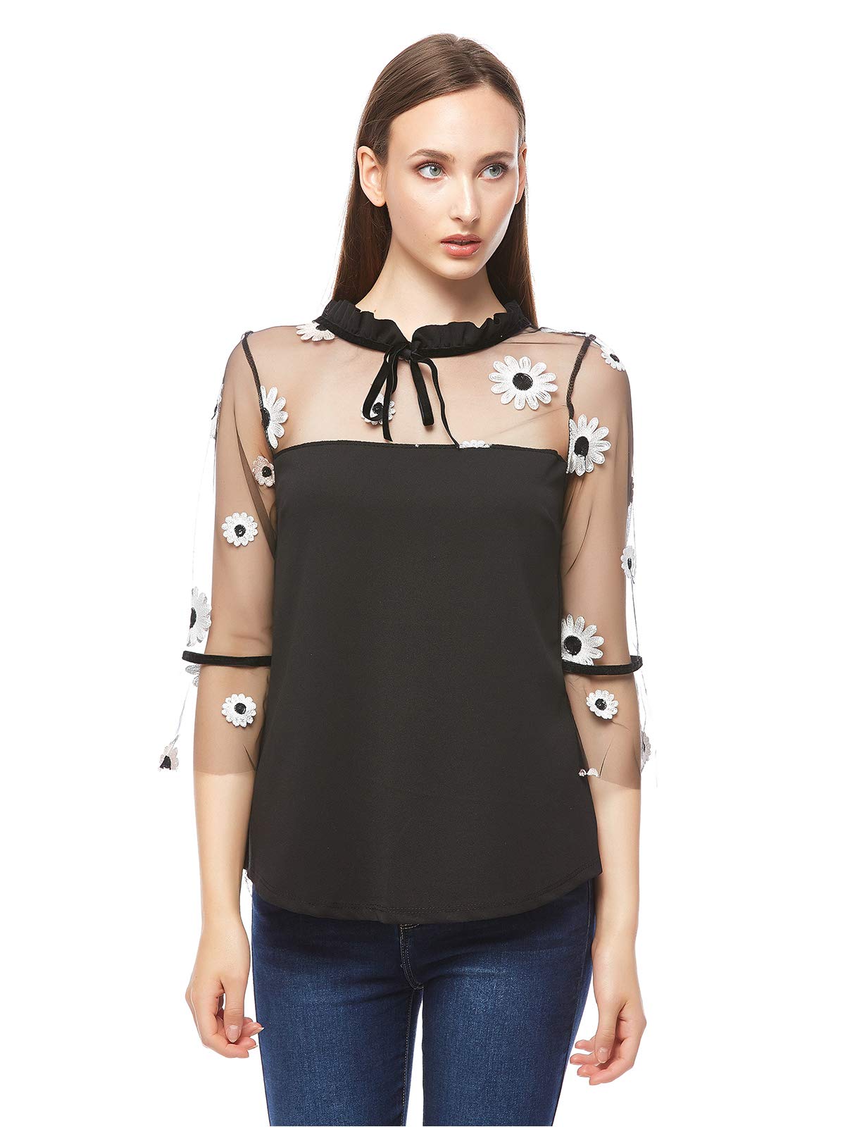 Wal GEmbroidery Top for Women
