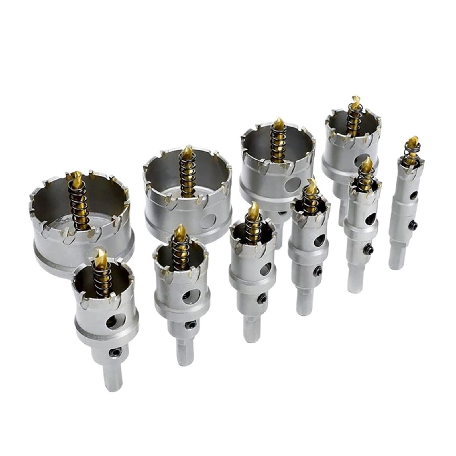 1 Uds. Broca de base cobalto con punta carburo, sierra perforadora acero inoxidable 16-125mm