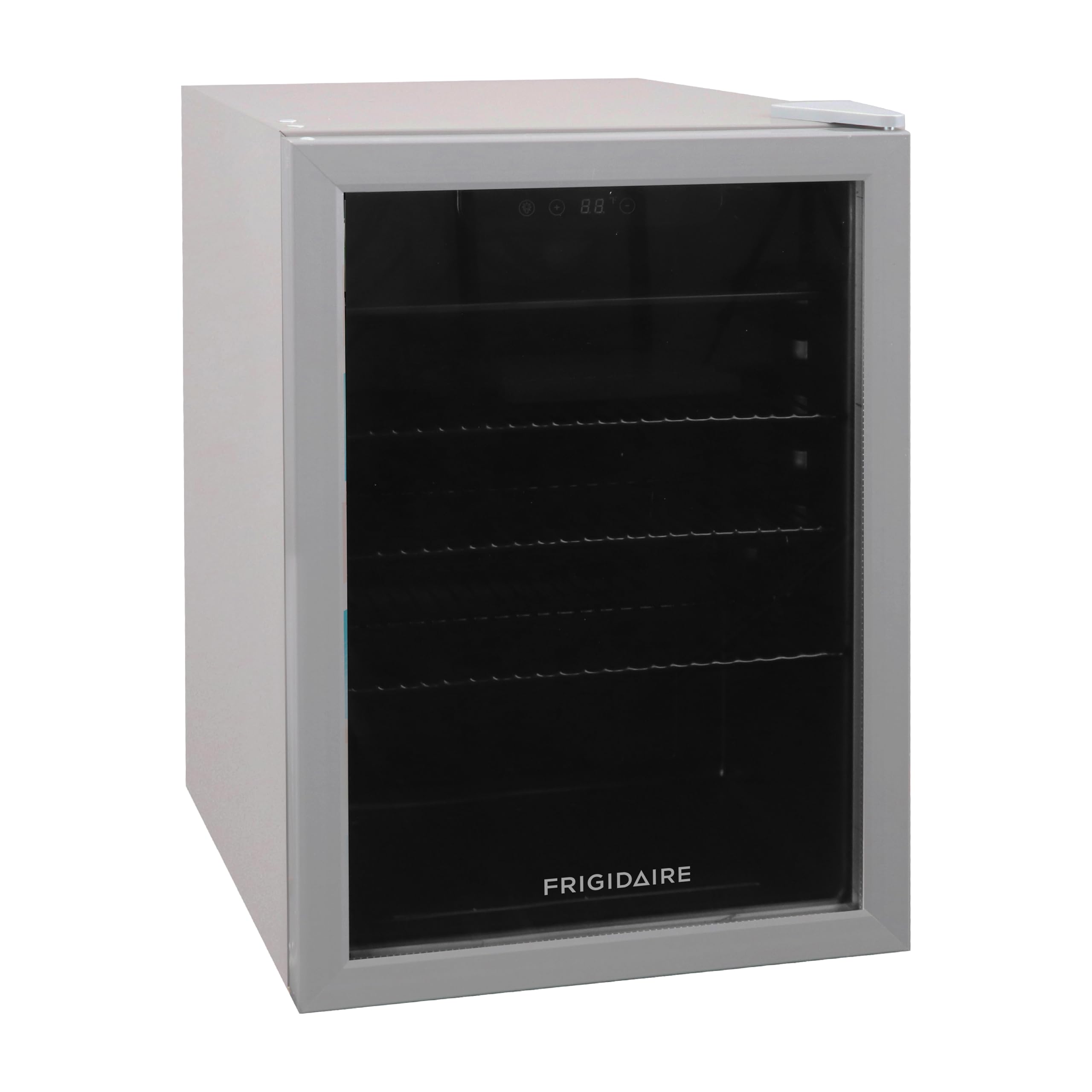 Frigidaire Efmis9000amz, Beverage Fridge Refrigerator With Glass Door, Compact Mini Fridge With Digital Temperature Control Fits 88 Cans Or 25 Bottles, 74l Capacity - 19.29"D X 25"W X 17.51"H, Silver on Fridge.com - View 6