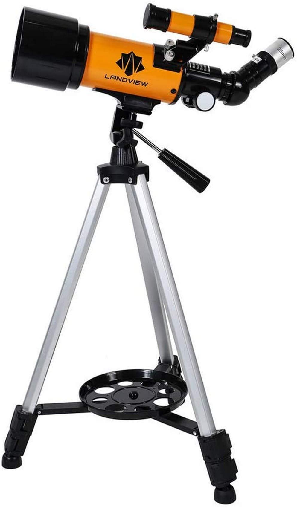 Kids & Adults PortableTelescope,70mm Refractor Telescope with Tripod & Finder Scope,Backpack and Moon Filter,70mm Aperture,3X Barlow Lens,Orange