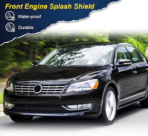 Miniatura 3 de PIT66 Cubierta protectora contra salpicaduras del motor delantero, compatible con Volkswagen Passat 12-19
