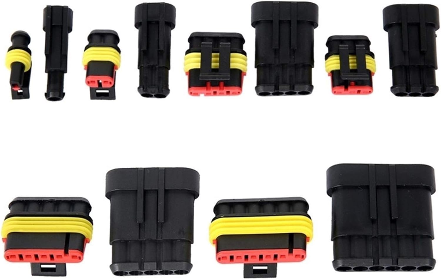 Fuses and Accessories for Car 240Pcs Waterproof 12V Electrical Wire Connector Set with Crimp Terminal and Car Fuse Auto Replacement Parts