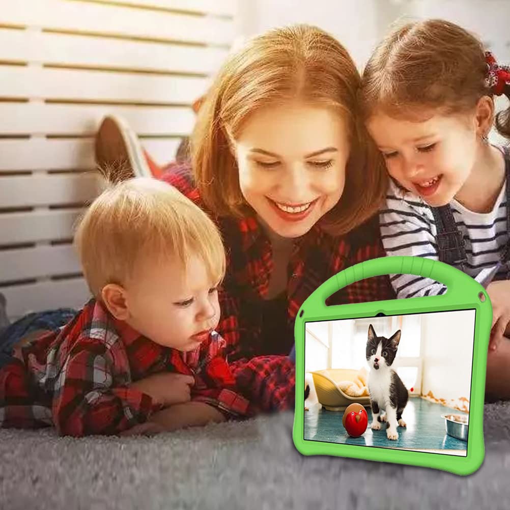 Funda para niños compatible con Lenovo TAB P11 (TB-J606F), a prueba de golpes, con asa y soporte, para P11 Plus (TB-J607F) de 11 pulgadas, color verde 7