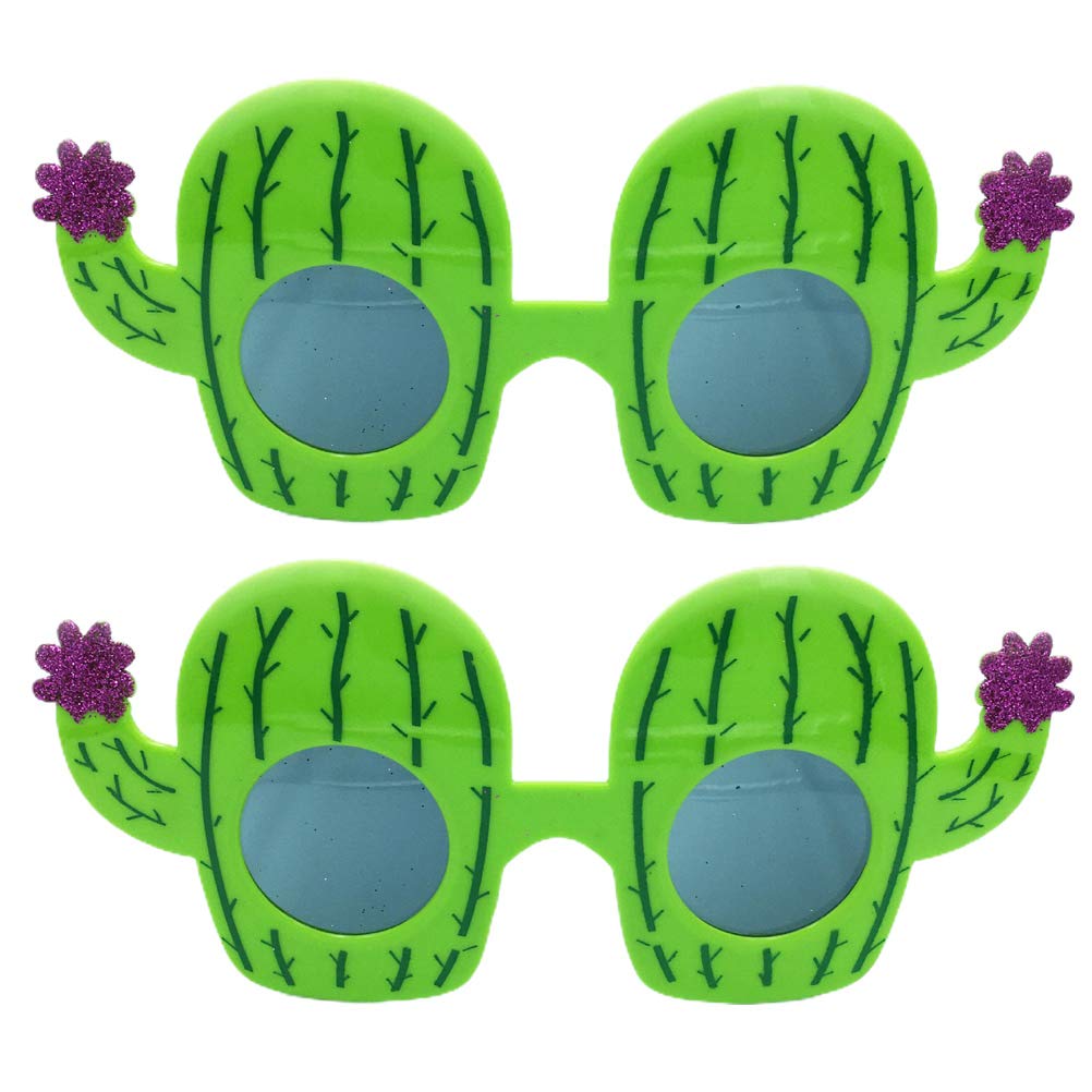 Amosfun Pairs Of Glasses Cactus Shape Eye Wears Lightweight
