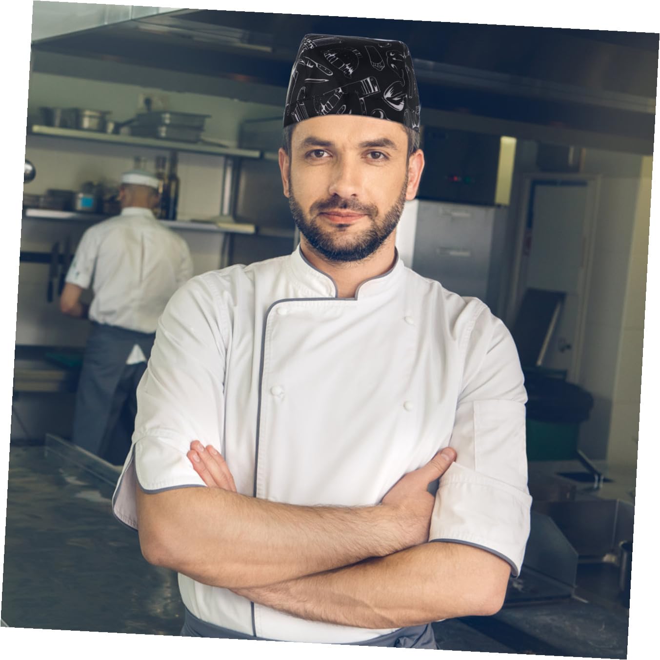 FRCOLOR Gorro De Cocina Unisex Chef Restaurantes Y Cocinas Comerciales