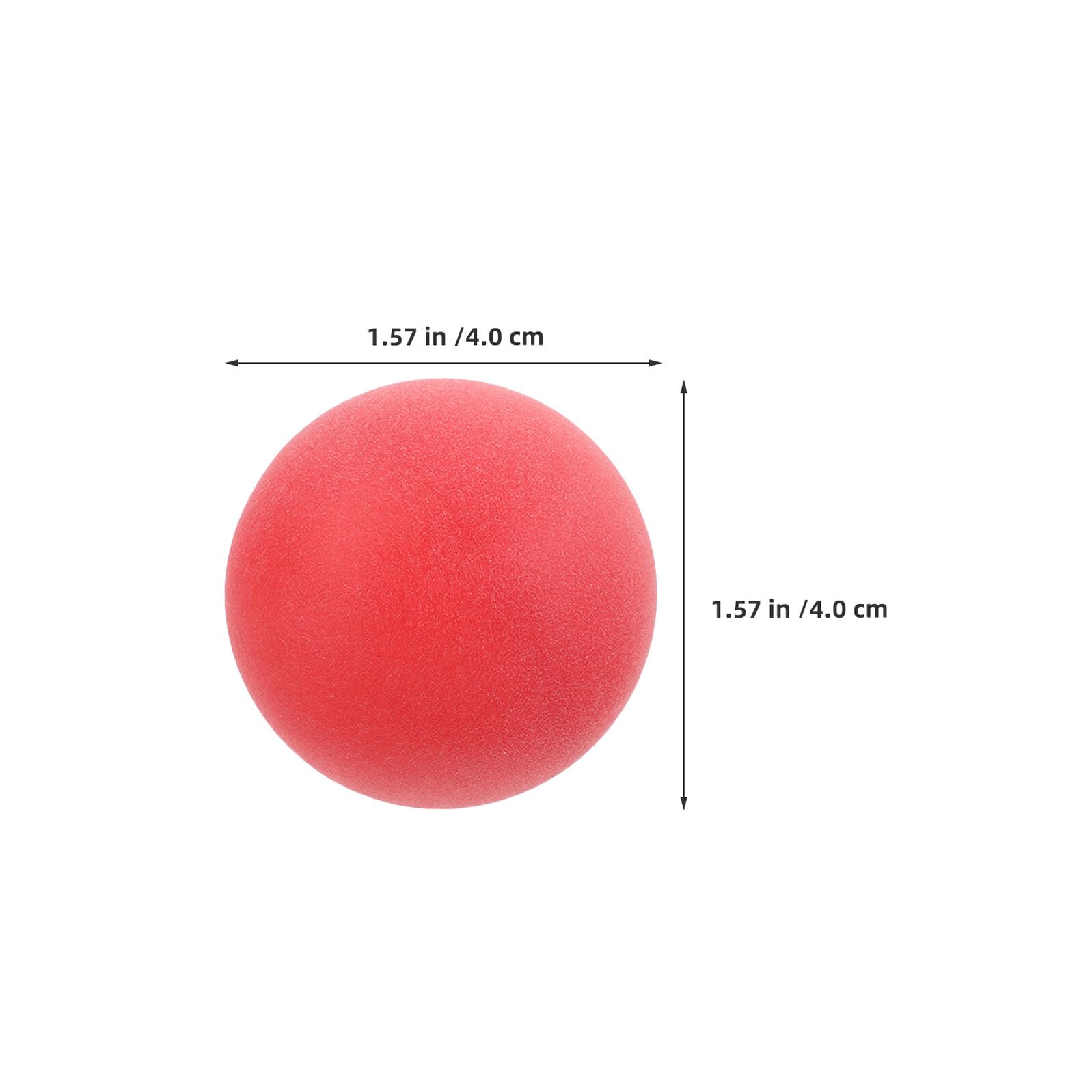 Abaodam 100 Pezzi Palline Ping Pong Rosse Satinato in Plastica Resistente per Feste Compleanno Giochi Carnevale e Decorazioni Artigianali