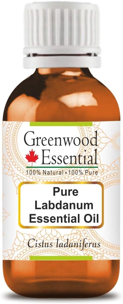 Greenwood Essential Pure Labdanum Essential Oil Cistus ladaniferus 100 Natural Therapeutic Grade Steam Distilled 50ml 1.69 oz