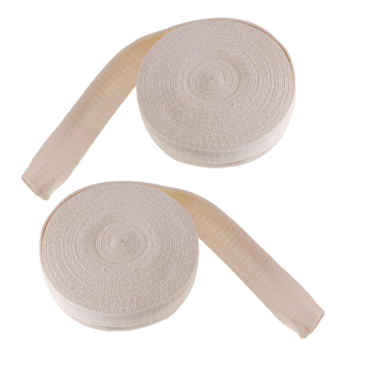 TOVINANNA 2Rolls Tubular Stockinette High Elasticity Cotton Cast Sock Sleeves for Legs Comfortable and Breathable Material for Protection and Support