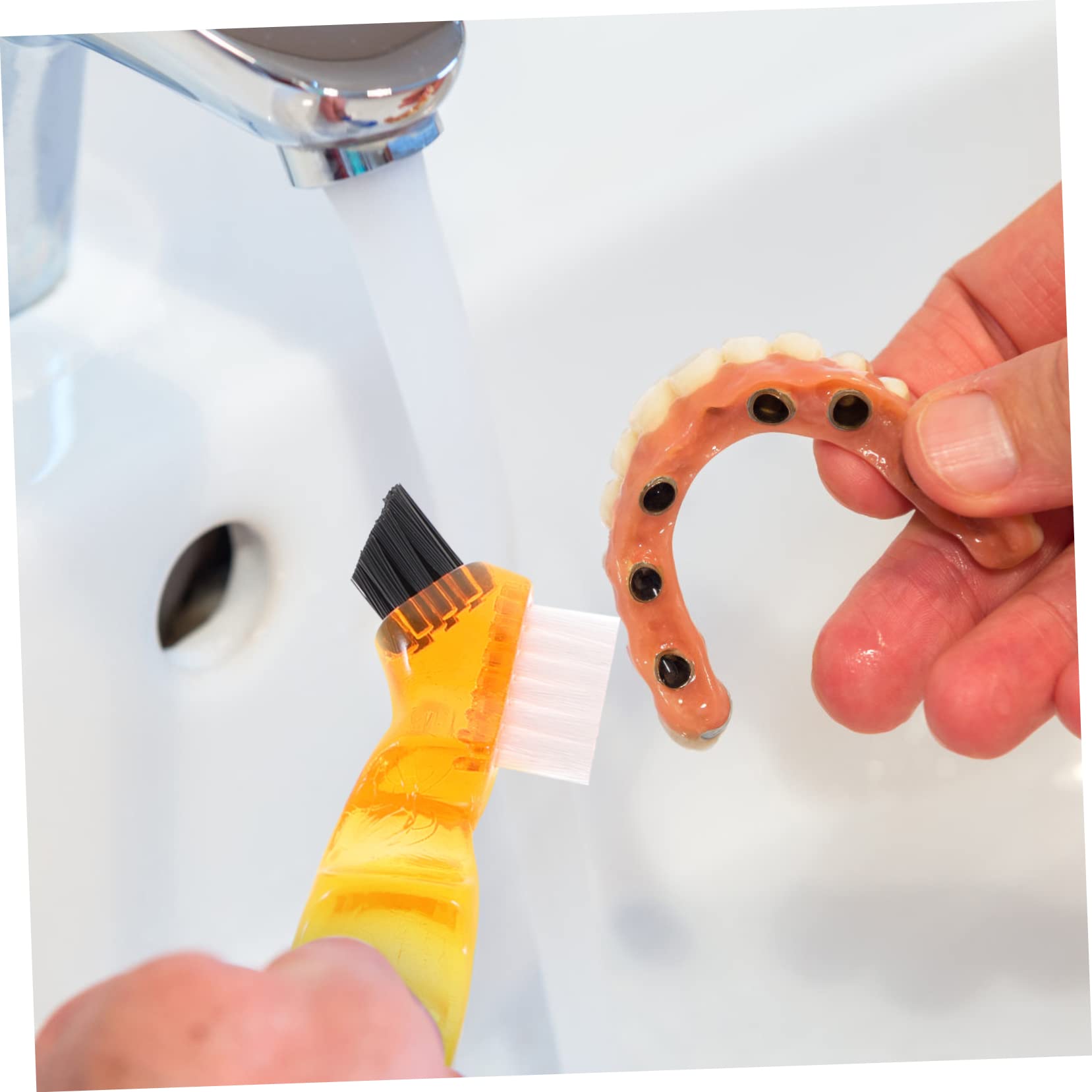 4 Set Falso Spazzolino Da Denti Pennello Piccolo Mini Spazzola Morbida A Doppia Setola Dente Spazzolino Da Denti Per La Pulizia Piccola Pennello Per Denti Plastica 4 Pezzi * 4