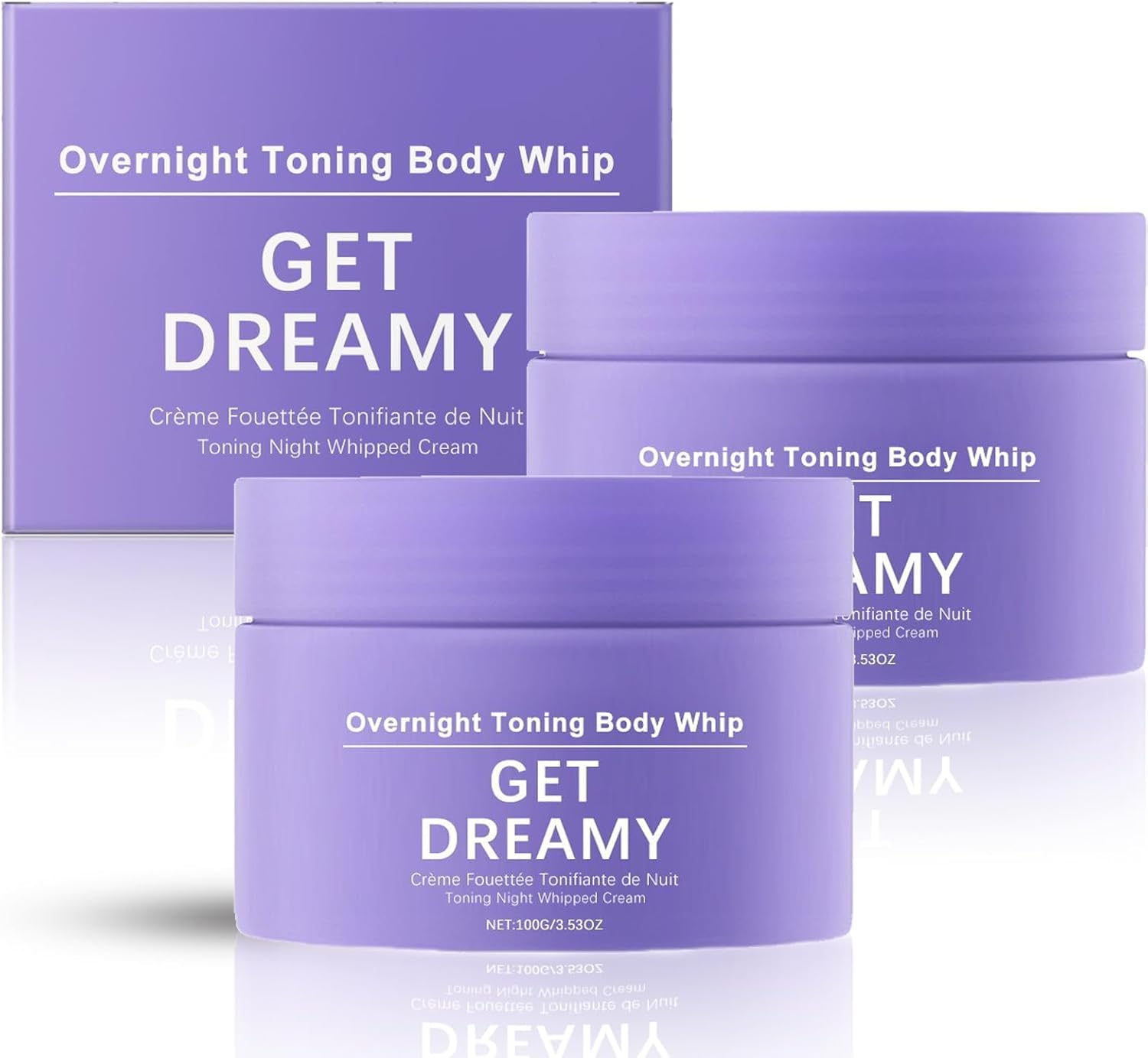 2 PCS Overnight Toning Whip, Body Firming Cream, Anti-Wrinkle Skin Tightening Gel, Helps Target Loose Skin, Restore Elasticity, Suitable for All Skin Types