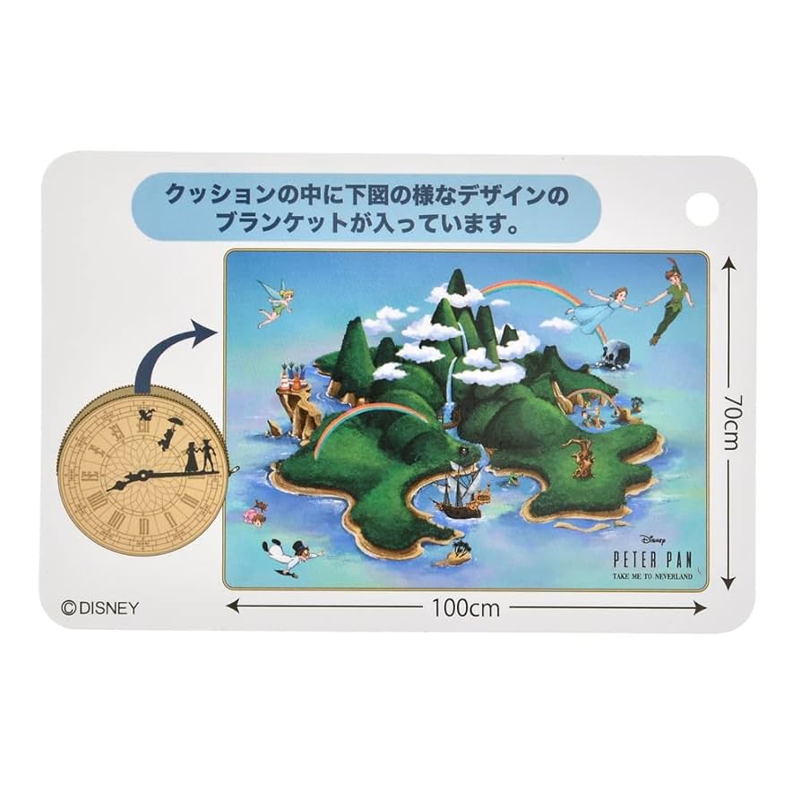 ディズニー 巾着入りブランケット ピーターパン おしゃれキャット　4セット ディズニー 巾着入りブランケット ピーターパン おしゃれ