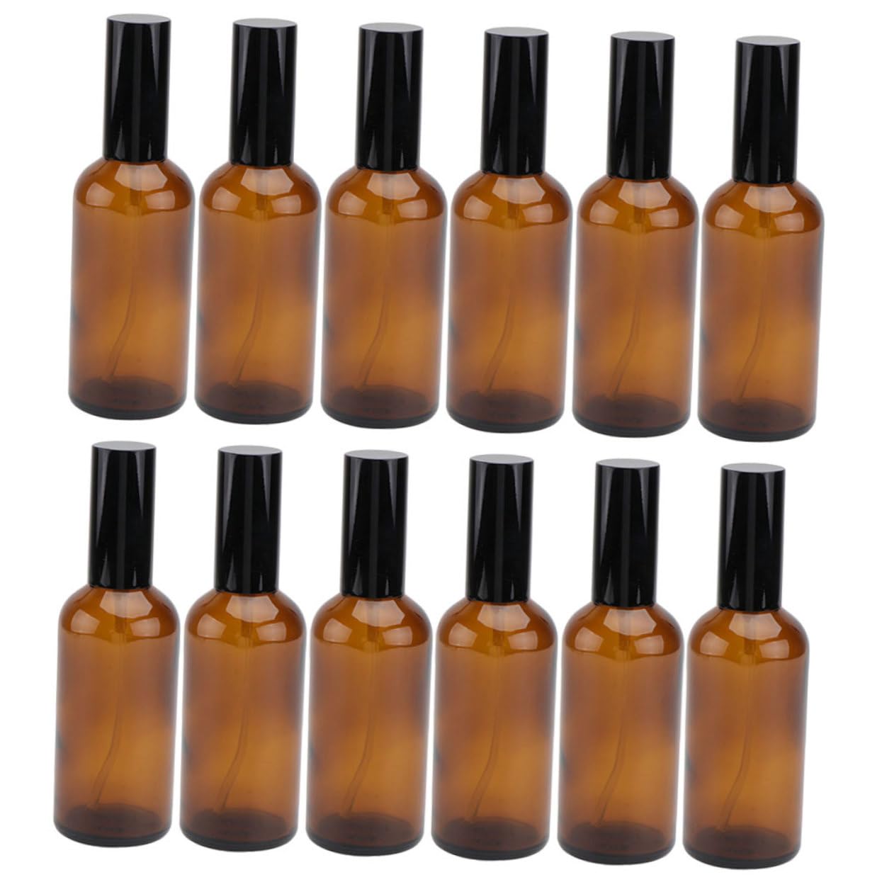 minkissy 12 Bottiglie Spray in Vetro 30ml Riutilizzabili per Oli Essenziali Travel e Business Trip, Flaconi Spray Vuoti Multiuso Facili da Trasportare