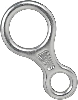 Descendeur D en Alliage 'Aluminium 35KN Dispositif De Corde 'assurage Figure 8 pour L'alpinisme Équipement De Sécurité en Plein Air Descendeur Multi-Usage