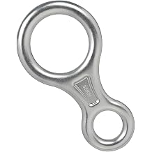 Strength Aluminum Climbing Descender 35kN Abseil Figure 8 Belay Equipment for Technical Rope Work Safe Rappelling High Strength Descender