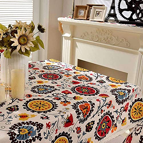 Nappe dentelle coton lin de qualité supérieure au style rétro